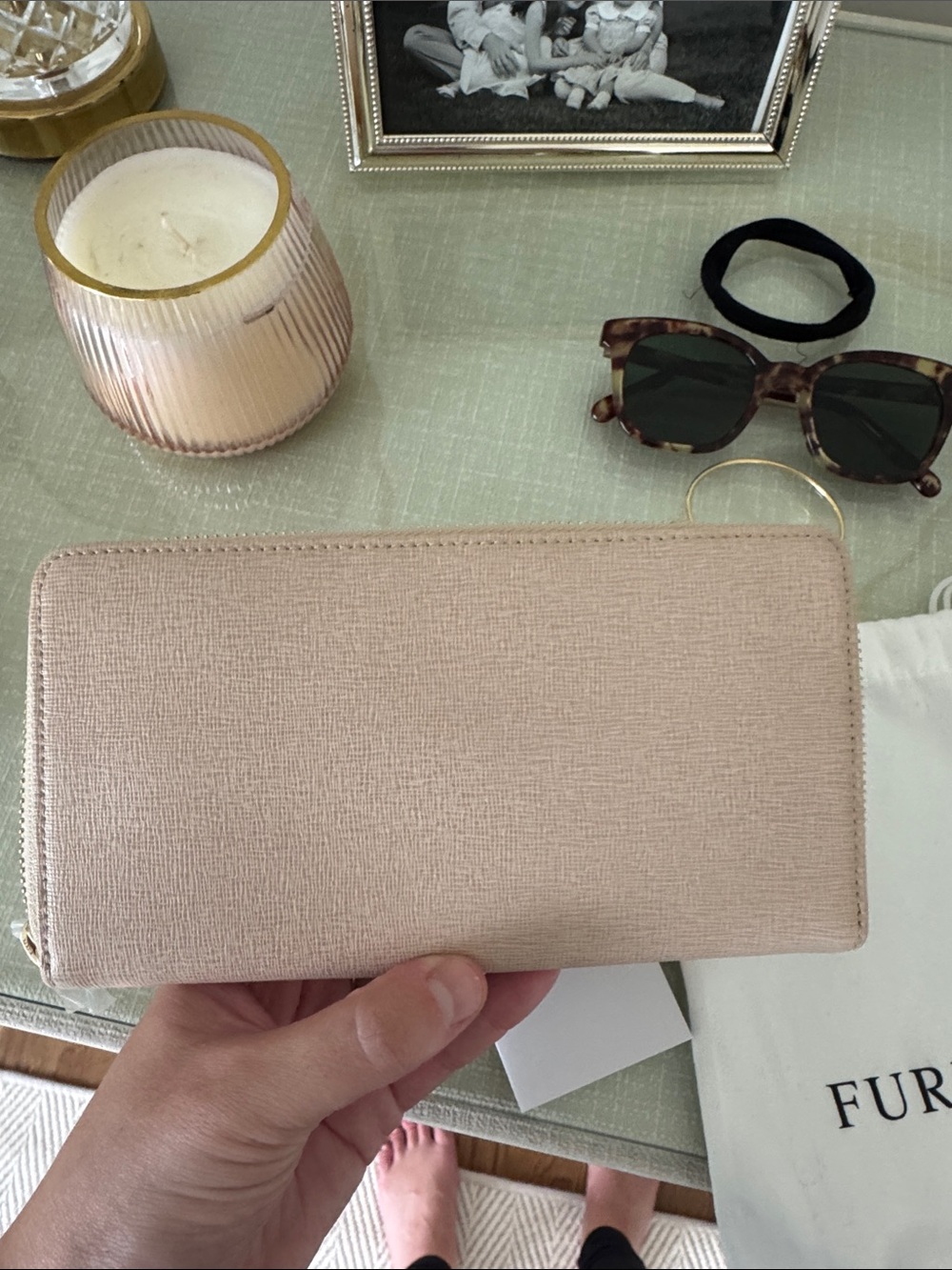NWT Furla Leather Zip Wallet / Clutch - Picture 8 of 10